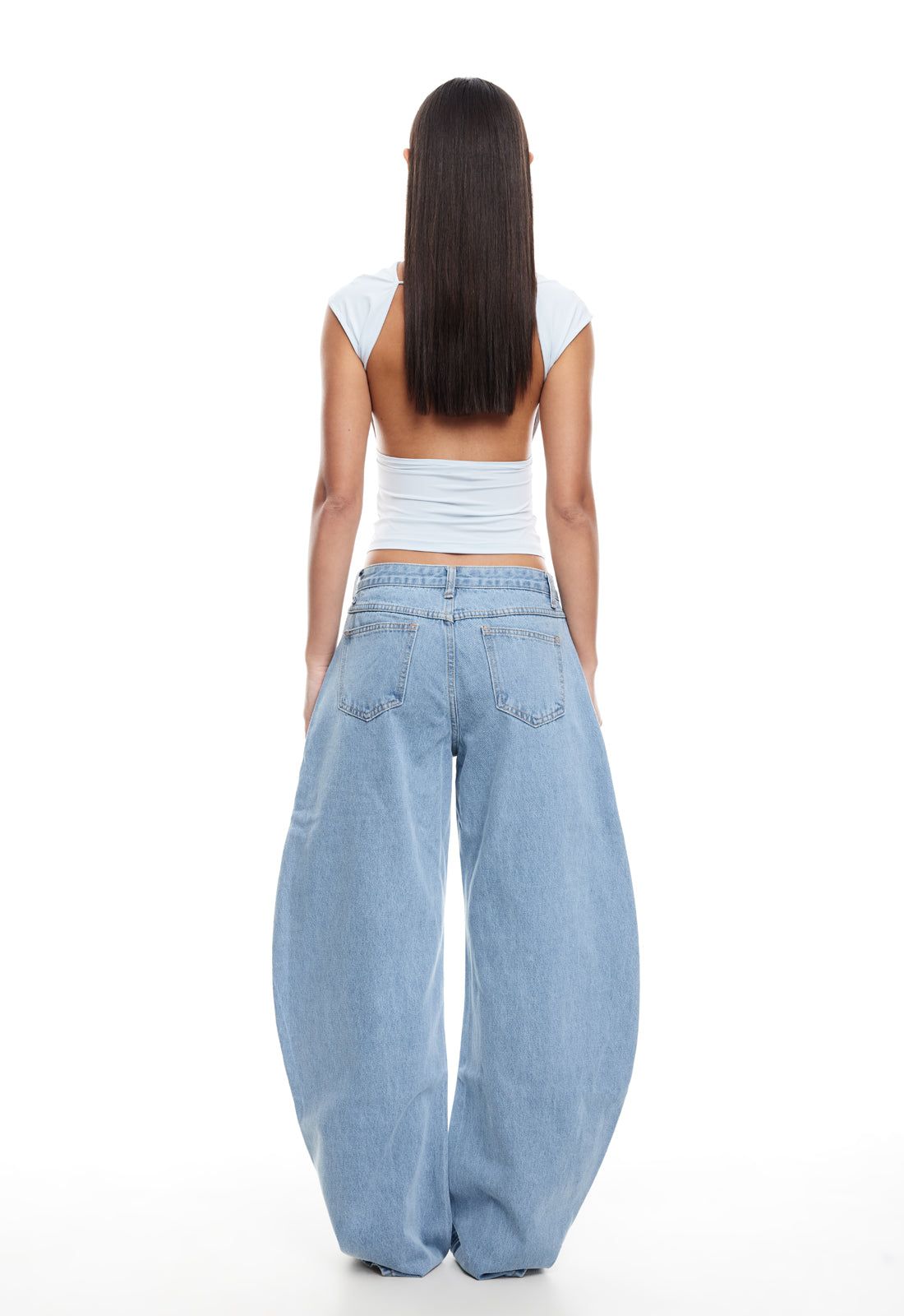UNO TIE TOP - SOFT BLUE sold by Lioness product image thumbnail 4