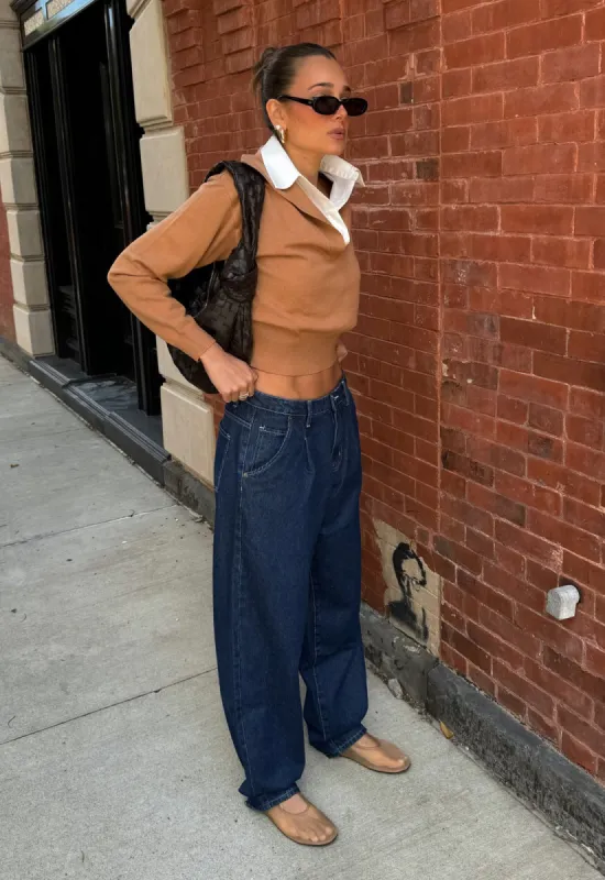 ON MY WAY DENIM JEAN - BLUE DENIM sold by Lioness