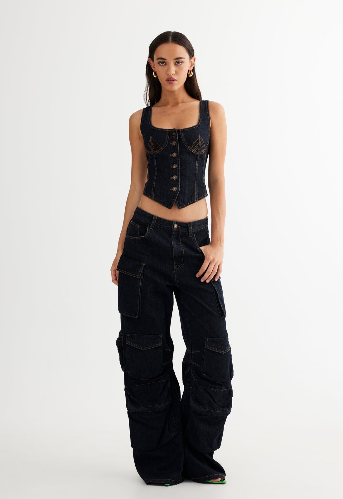 SMOKESHOW JEAN - DARK DENIM sold by Lioness product image thumbnail 4