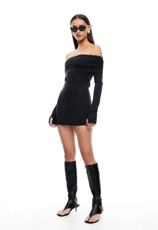 ISADORA MINI DRESS - ONYX sold by Lioness