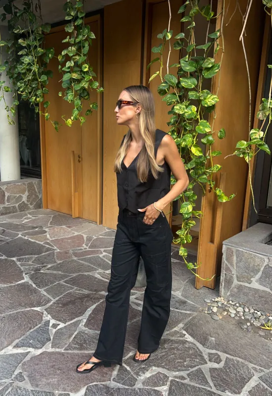 VICE PANT - ONYX sold by Lioness