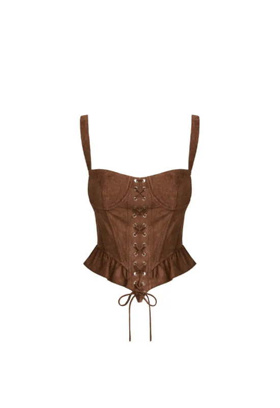 CUATRO CORSET - RUSSET sold by Lioness