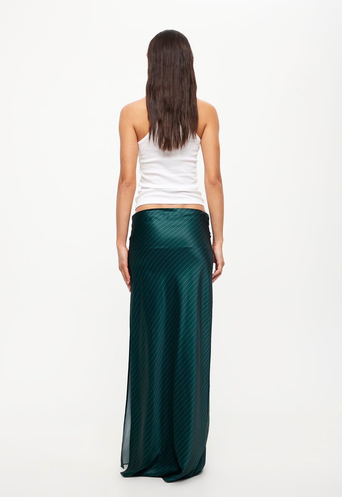 DEVON MAXI SKIRT - GREEN PINSTRIPE sold by Lioness product image thumbnail 5