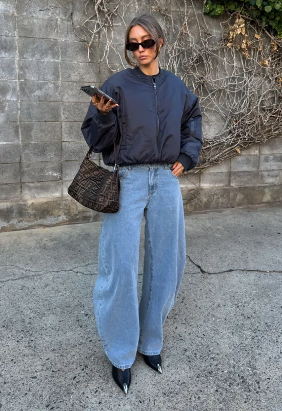 ESSENTIAL BOMBER - DARK SLATE sold by Lioness