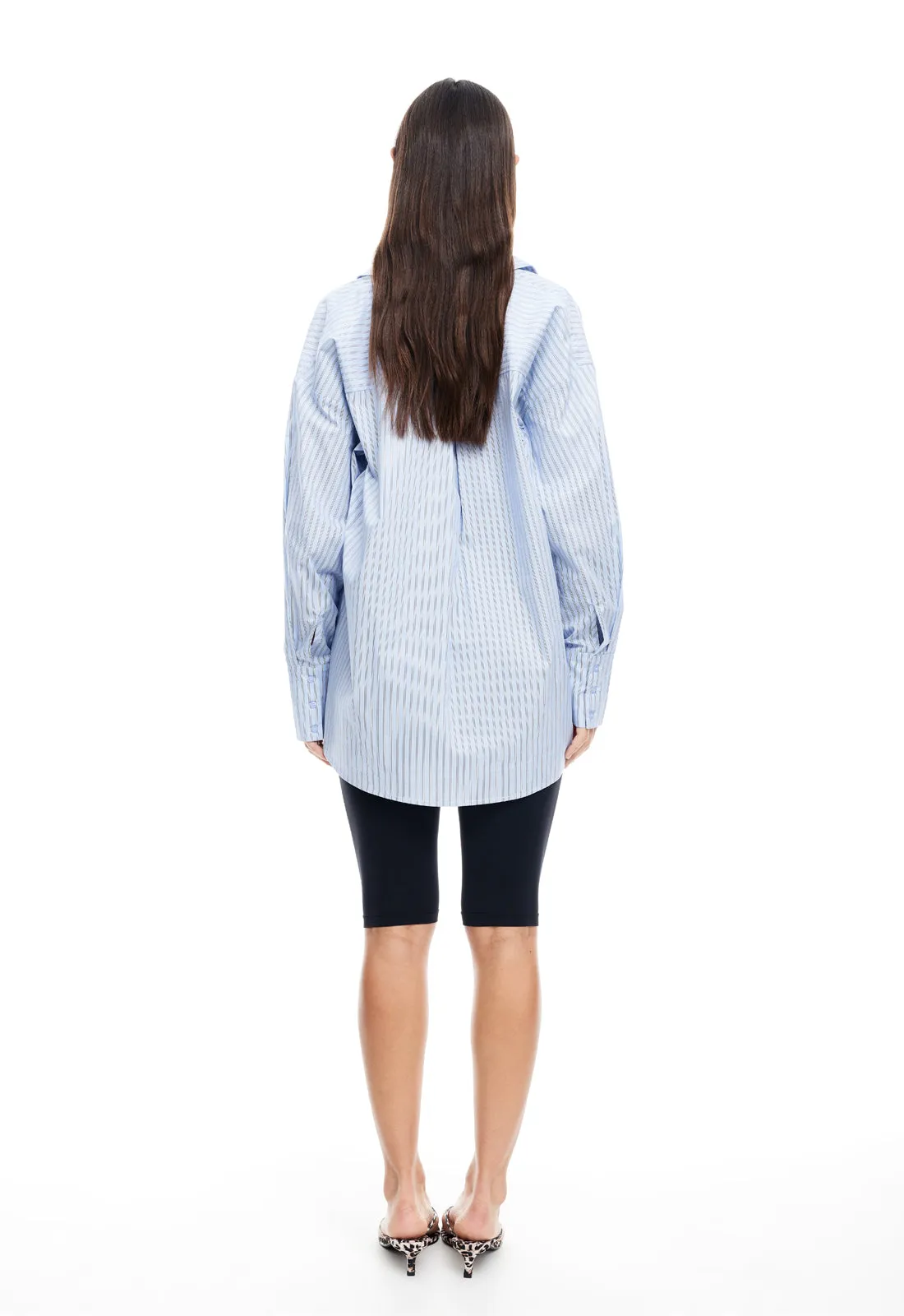 BOYFRIEND SHIRT - BLUE STRIPE sold by Lioness product image thumbnail 4