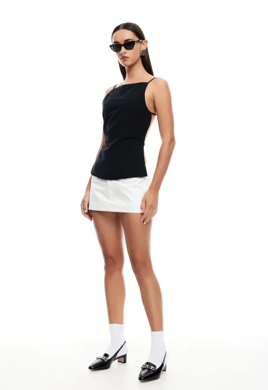 CAMILLE BACKLESS TOP - ONYX sold by Lioness