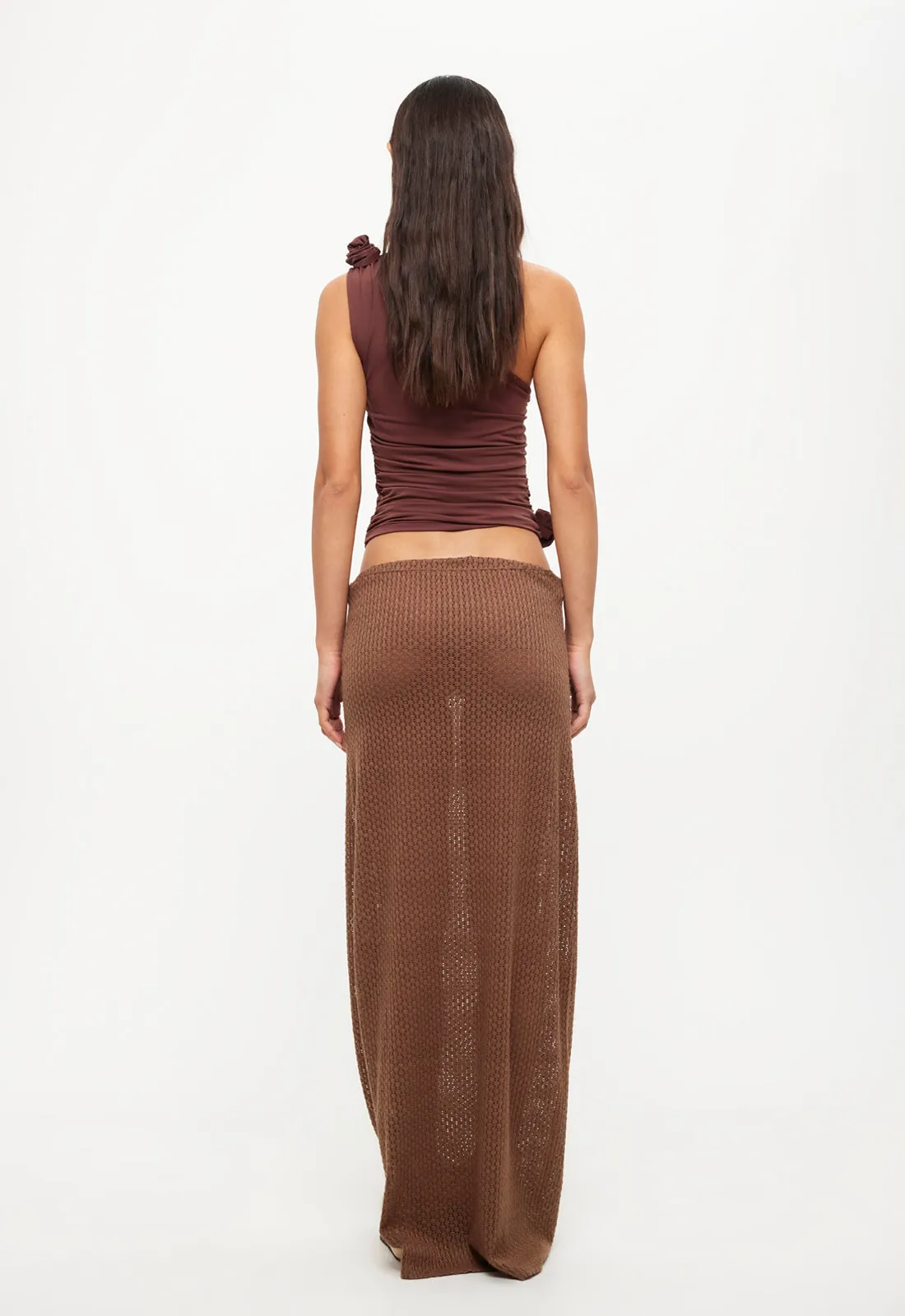 GHAURI MAXI SKIRT - CHESTNUT sold by Lioness product image thumbnail 5