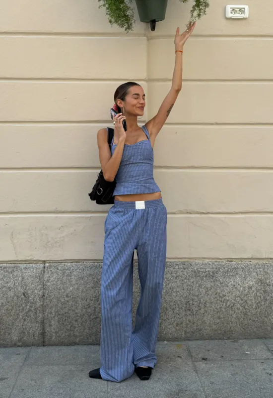 COBAIN CORSET - NAVY STRIPE made by Lioness