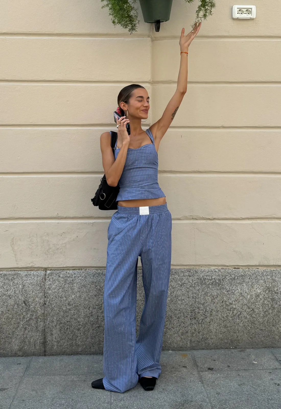 COBAIN CORSET - NAVY STRIPE sold by Lioness