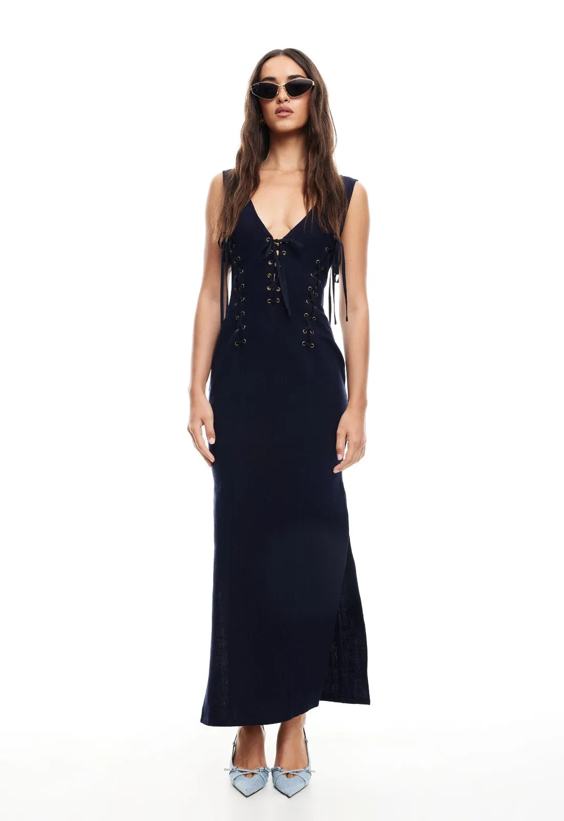 DREAMSCAPE MAXI DRESS - NAVY sold by Lioness product image thumbnail 2
