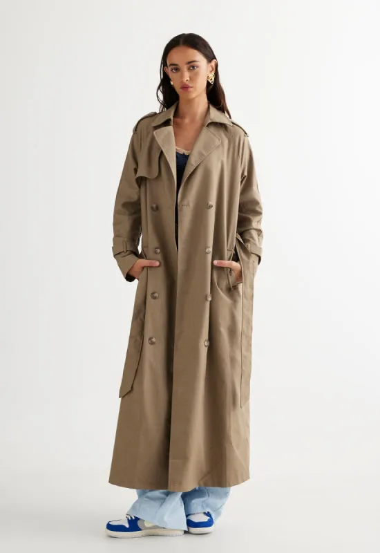 TRENCHEROUS COAT - BEIGE sold by Lioness