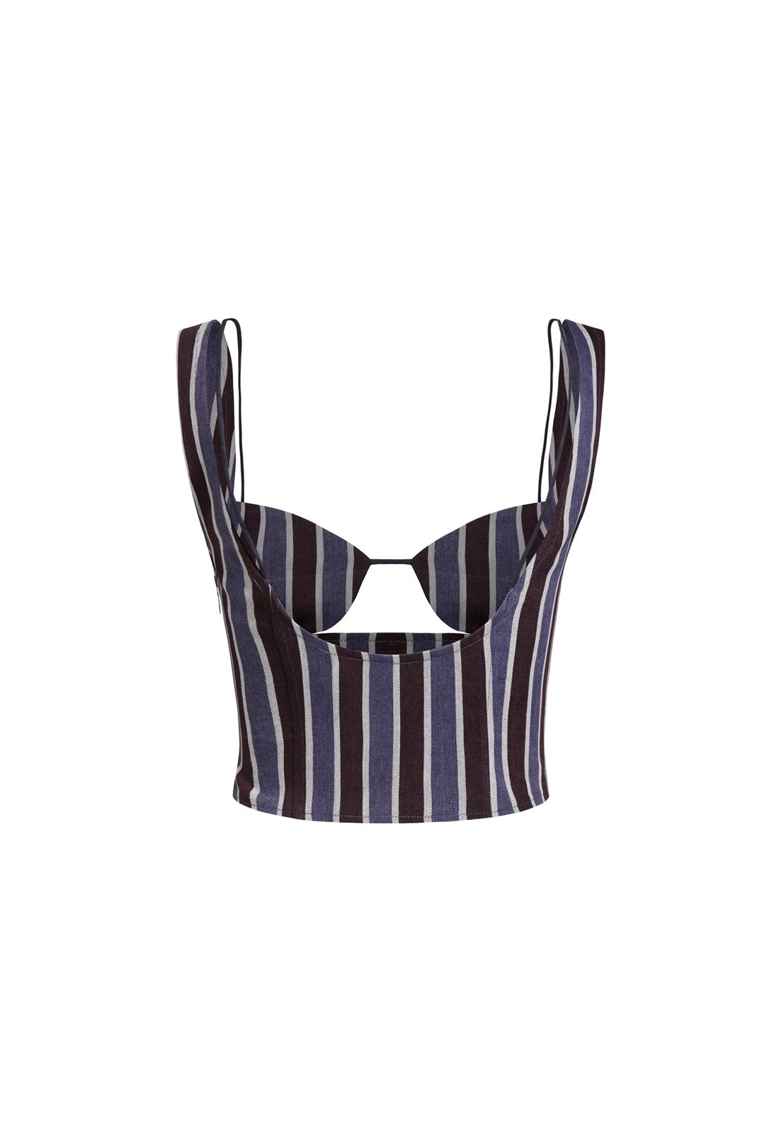 ODETTE TOP - NAVY STRIPE sold by Lioness product image thumbnail 2