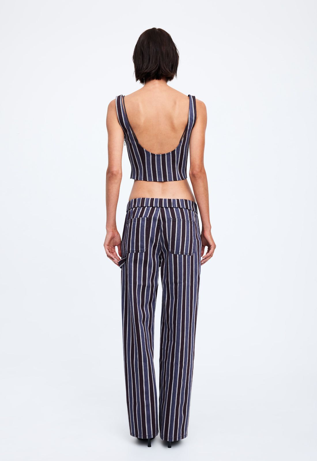 ODETTE TOP - NAVY STRIPE sold by Lioness product image thumbnail 5