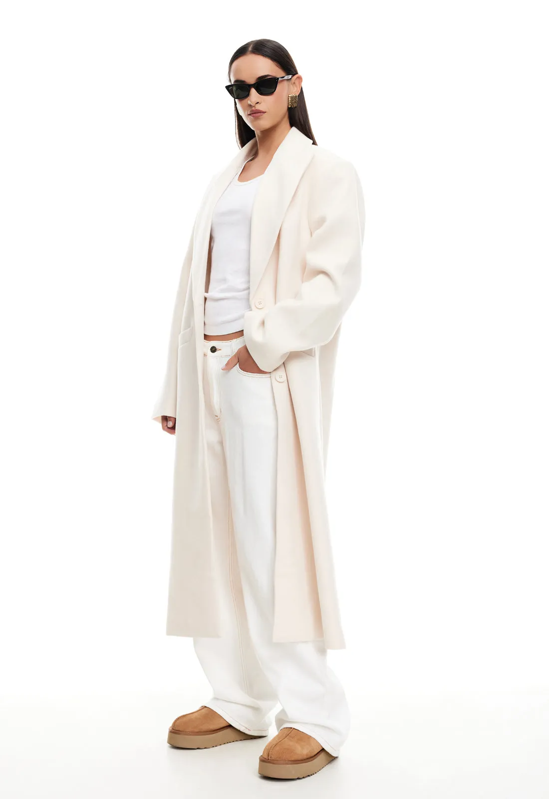 OLSEN COAT - CREAM sold by Lioness product image thumbnail 3