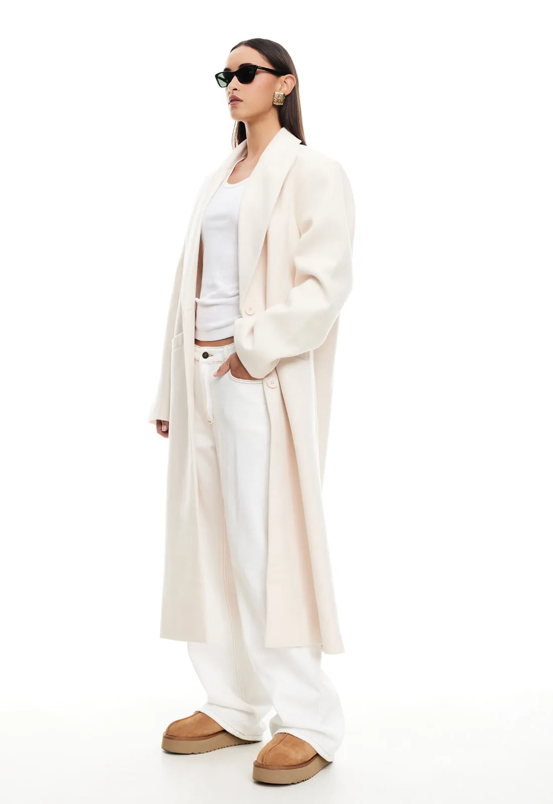 OLSEN COAT - CREAM sold by Lioness product image thumbnail 2