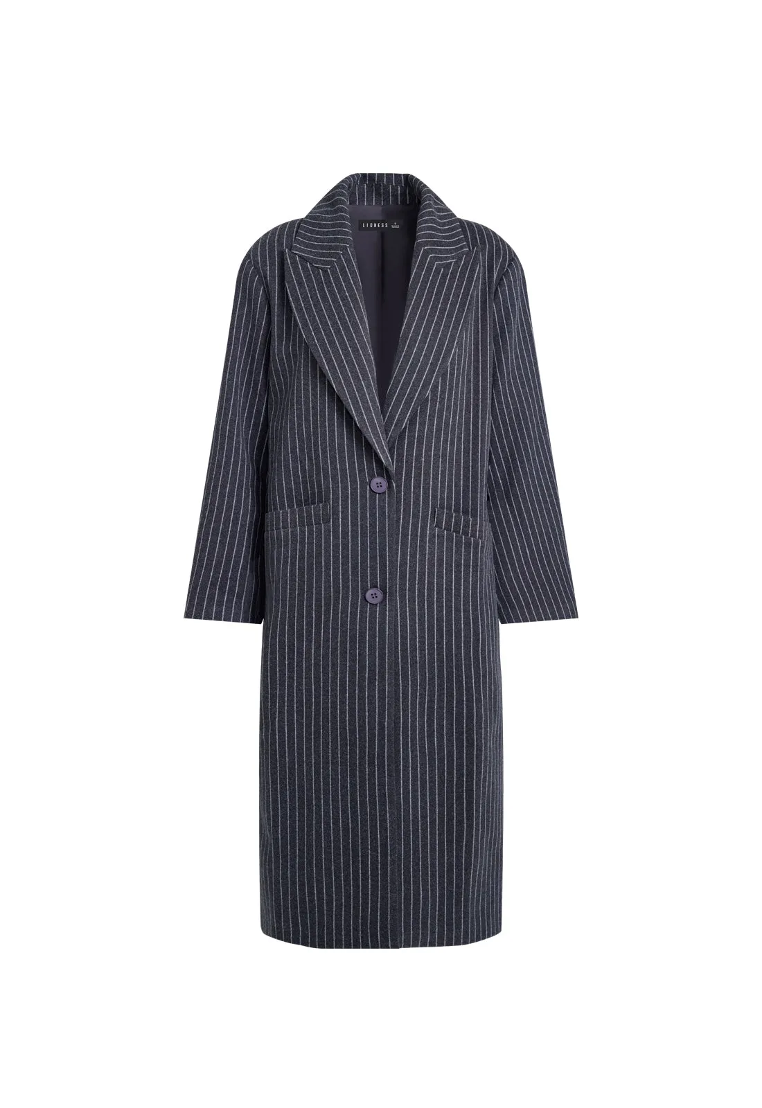 OLSEN COAT - ONYX PINSTRIPE sold by Lioness product image thumbnail 5