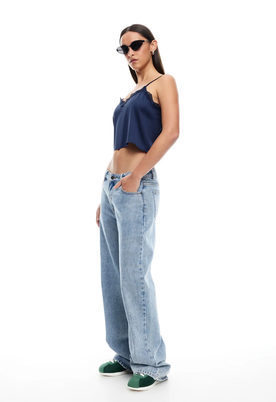 ALL ROMANCE CAMI - NAVY sold by Lioness product image thumbnail 3