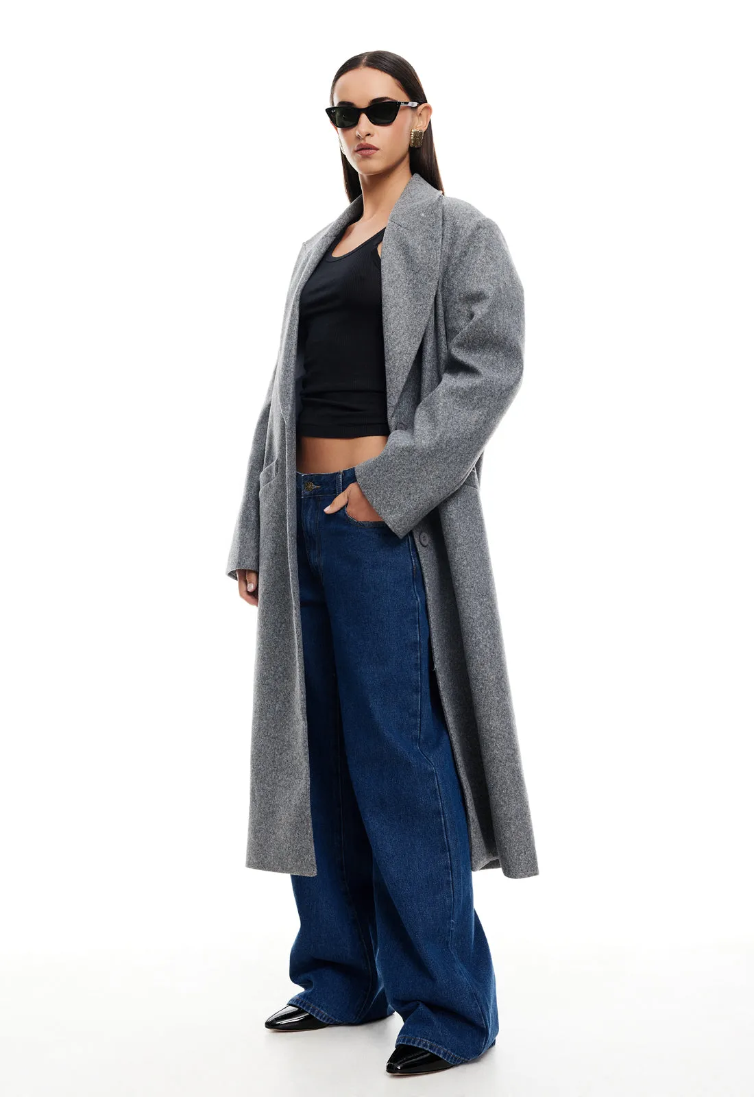OLSEN COAT - SLATE sold by Lioness product image thumbnail 3