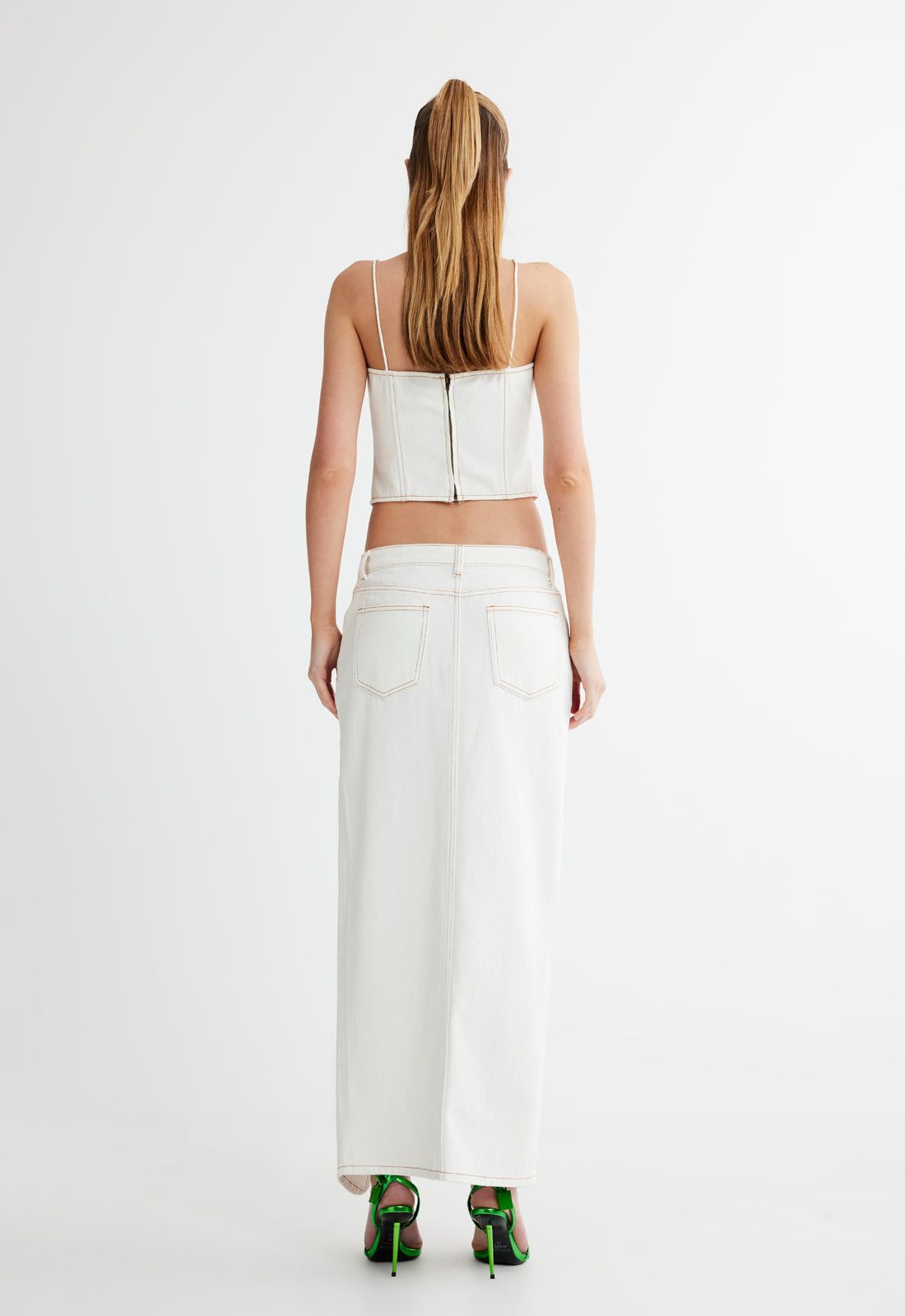 BARBIE SPLIT MIDI - PORCELAIN sold by Lioness product image thumbnail 5