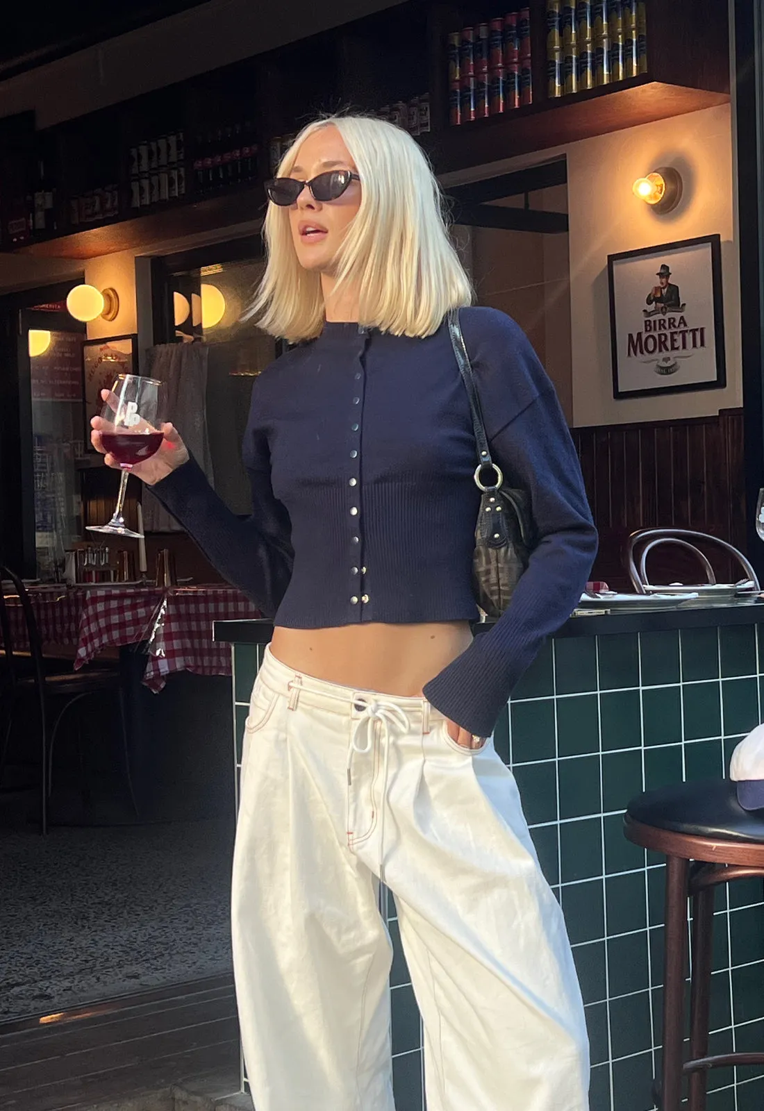 SLOUCHED TIE UP JEAN - PORCELAIN sold by Lioness product image thumbnail 2