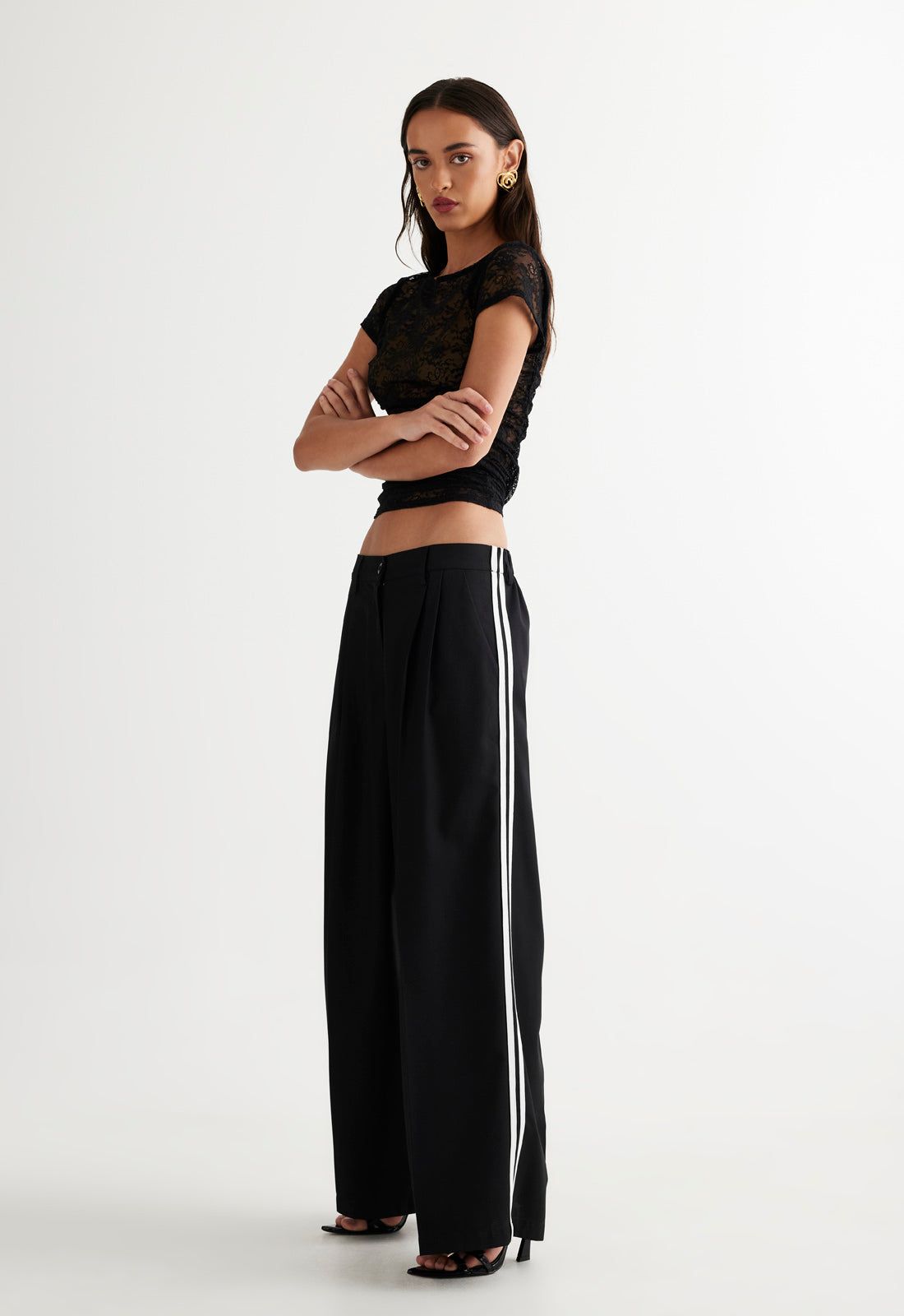 BEGUILE LACE TOP - ONYX sold by Lioness product image thumbnail 4