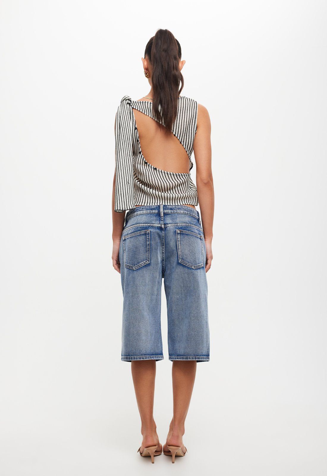 TRANQUIL TOP - WHITE STRIPE sold by Lioness product image thumbnail 5