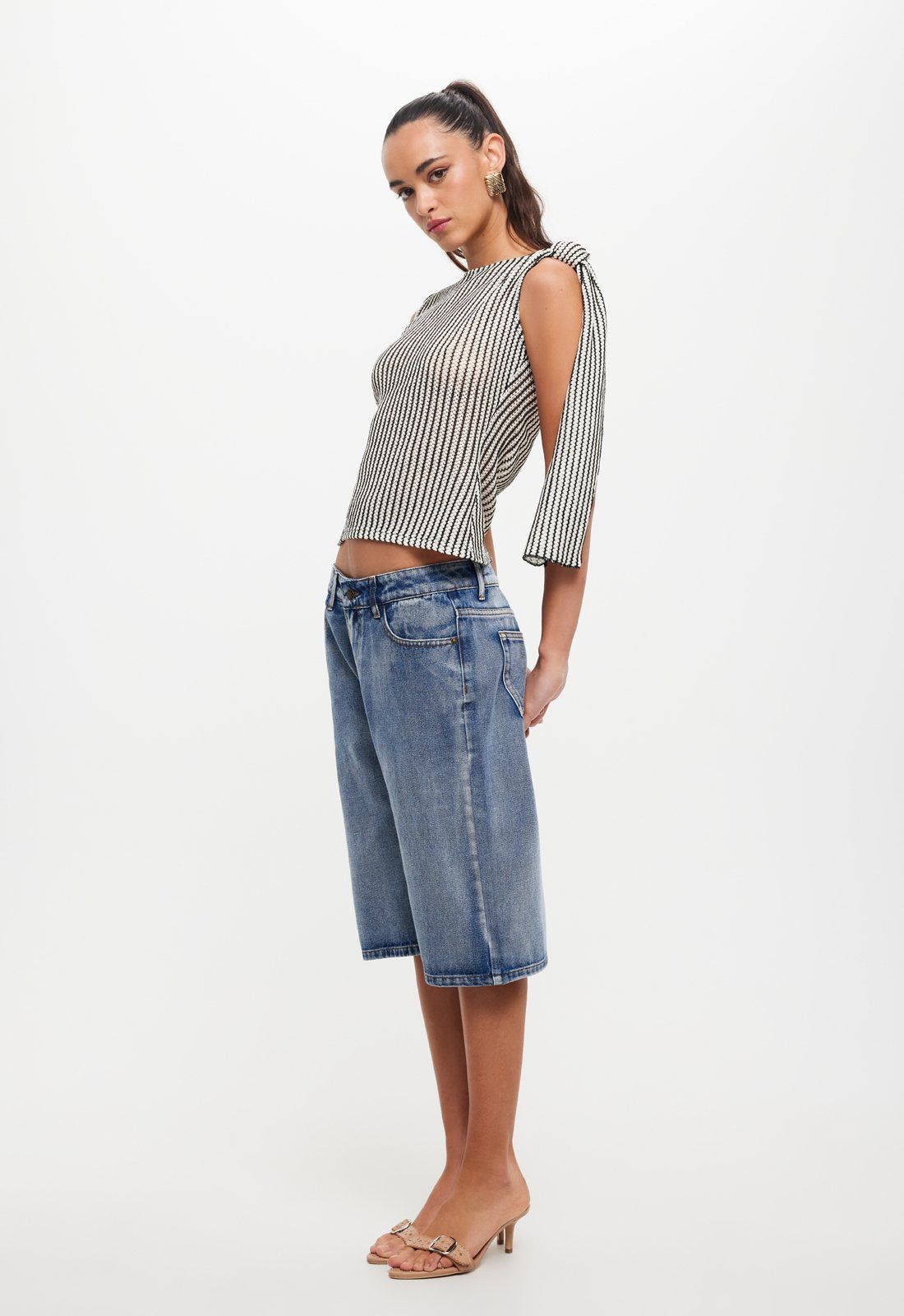 TRANQUIL TOP - WHITE STRIPE sold by Lioness product image thumbnail 3