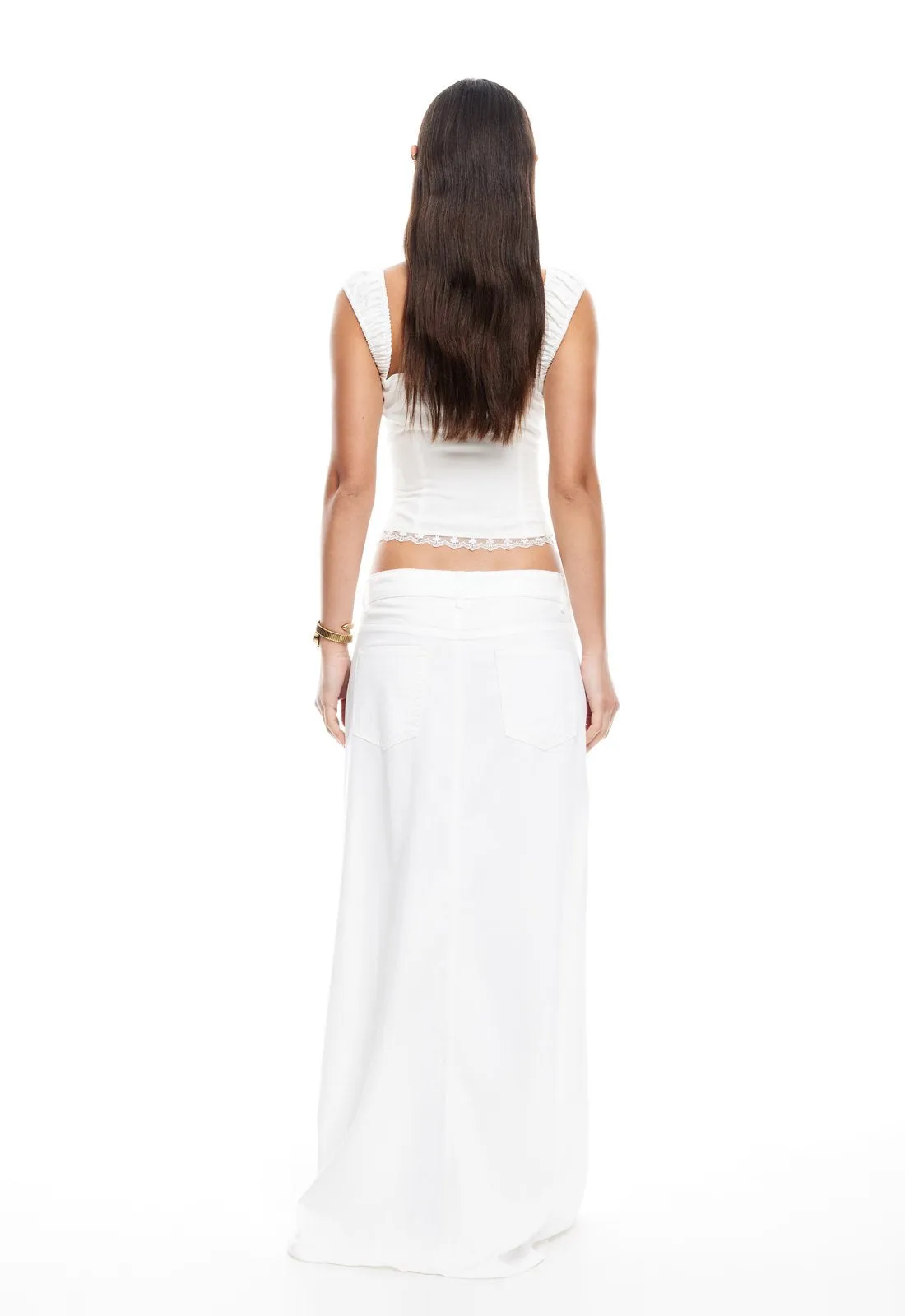 PALMER MAXI SKIRT - PORCELAIN sold by Lioness product image thumbnail 5