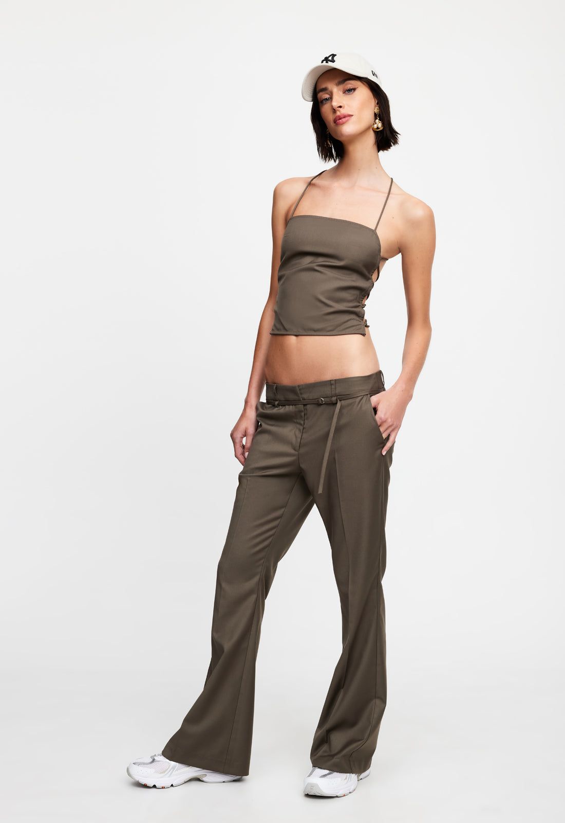 CRAWFORD PANT - KHAKI sold by Lioness product image thumbnail 4