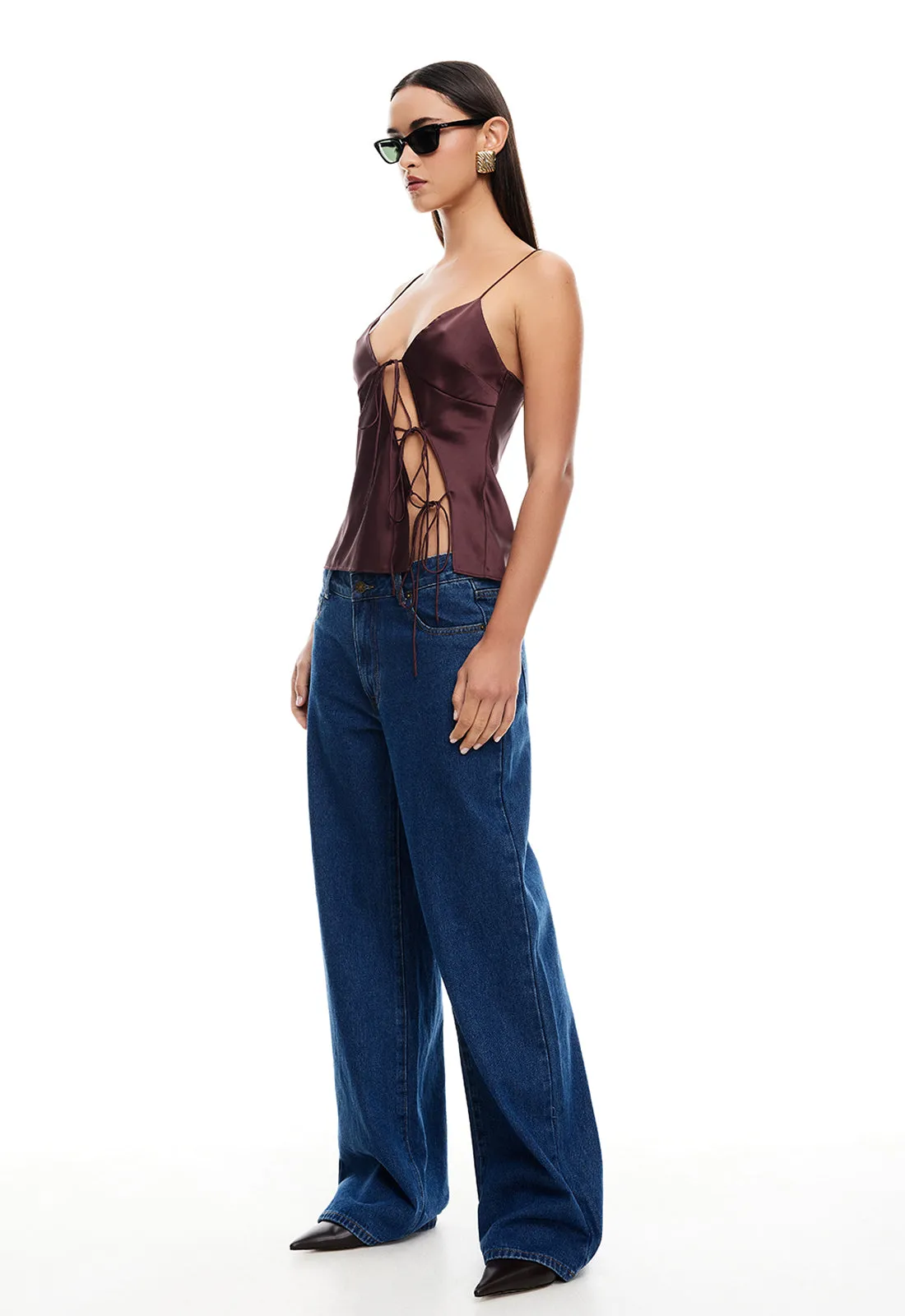 MARIAH CAMI - GARNET sold by Lioness product image thumbnail 3