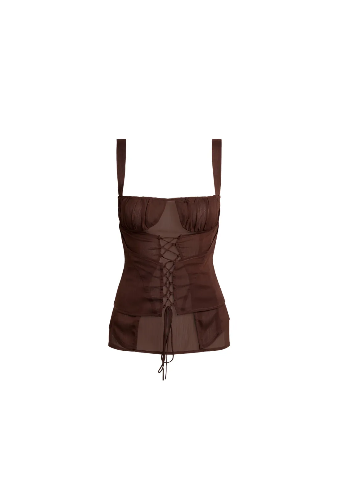 IN BLOOM TOP - CHOCOLATE sold by Lioness product image thumbnail 5