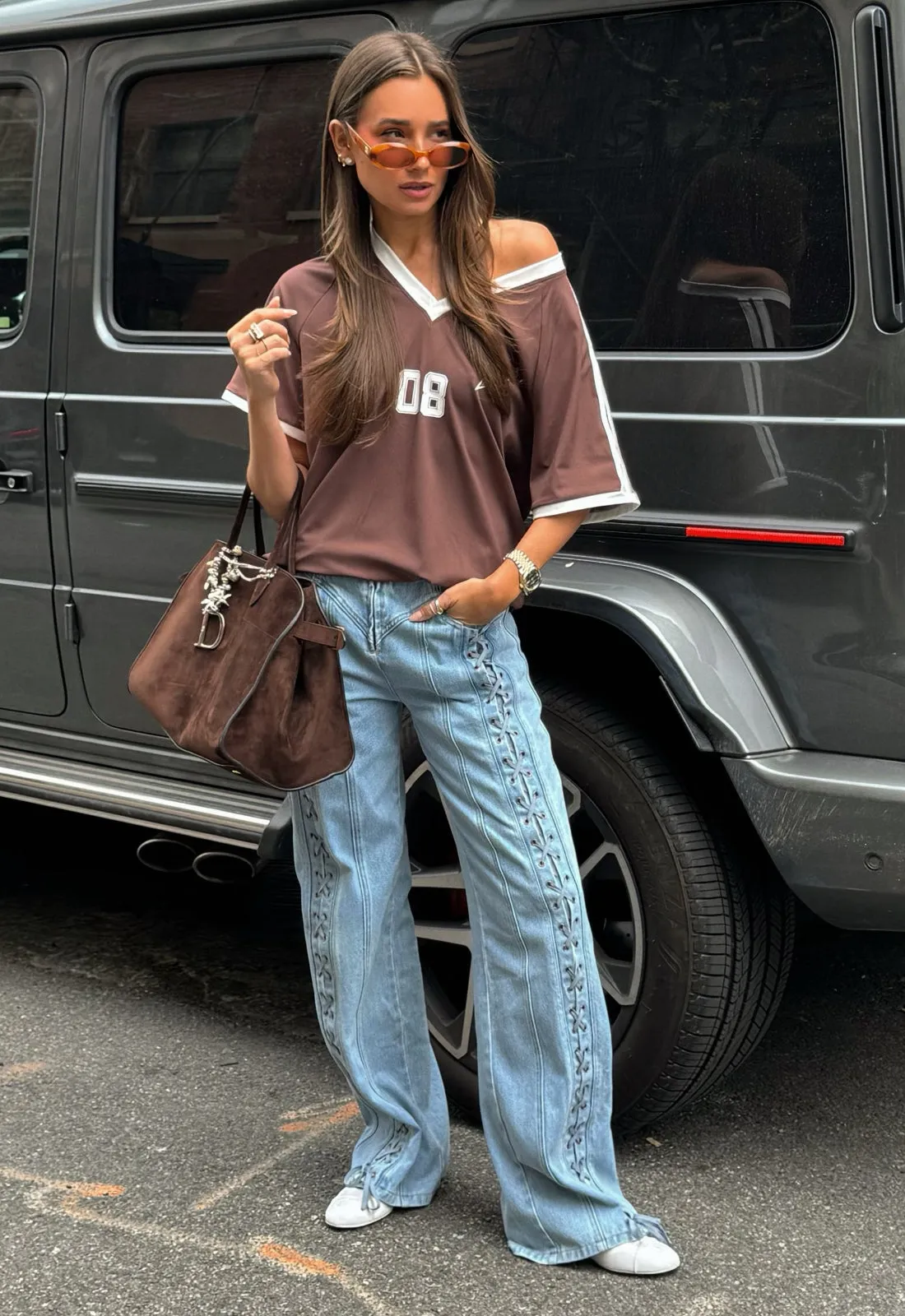 DAYDREAM TIE UP JEANS - CLASSIC DENIM sold by Lioness product image thumbnail 2