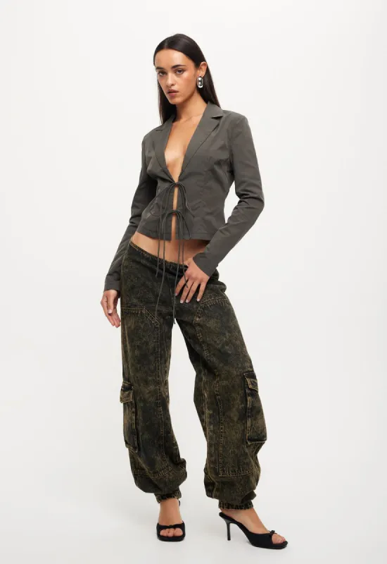 CK TIE TOP - ASH sold by Lioness