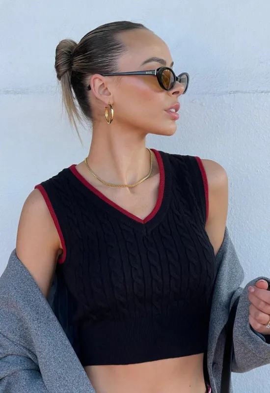 COBAIN VEST - BLACK sold by Lioness