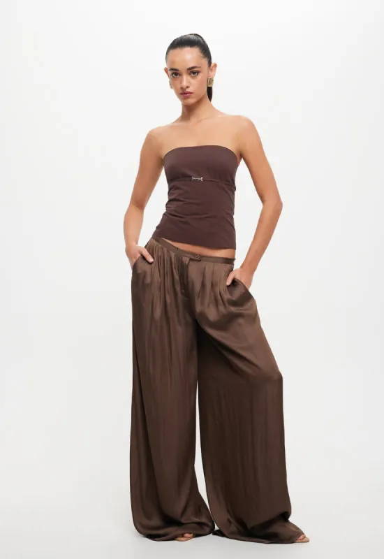 ALLURE STRAPLESS TOP - CHOCOLATE sold by Lioness
