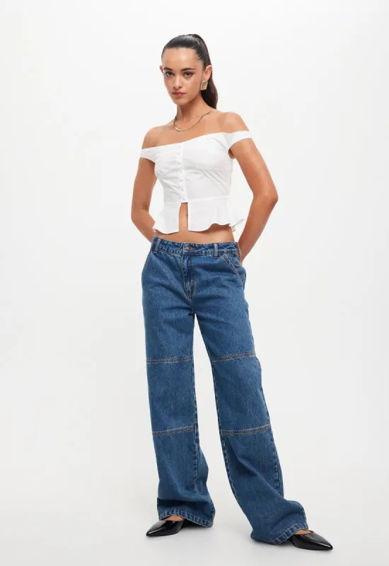 FEMME FATALE TOP - PORCELAIN made by Lioness