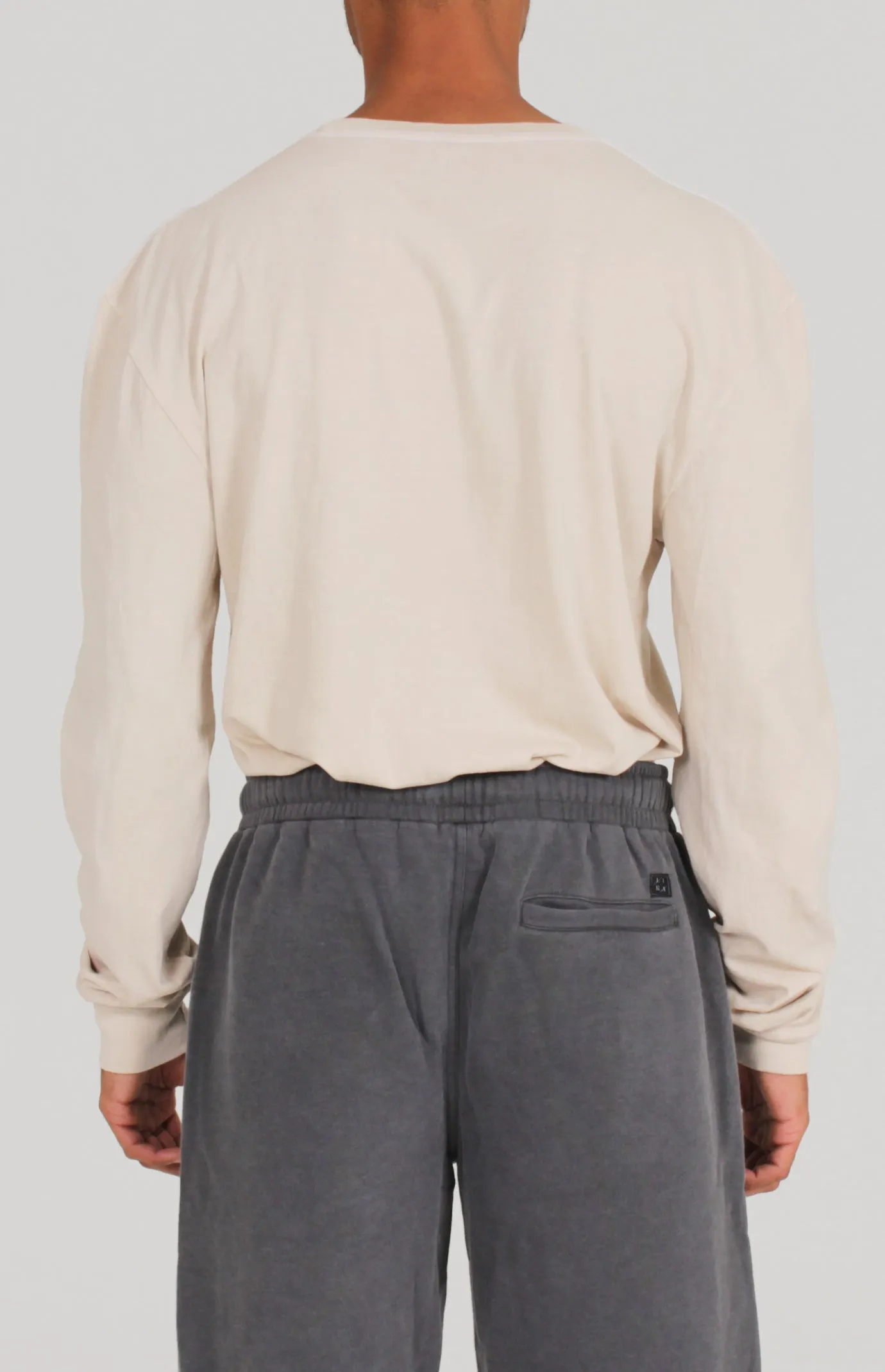 Pigment Dye Long Sleeve Tee | Stone sold by Lira product image thumbnail 2