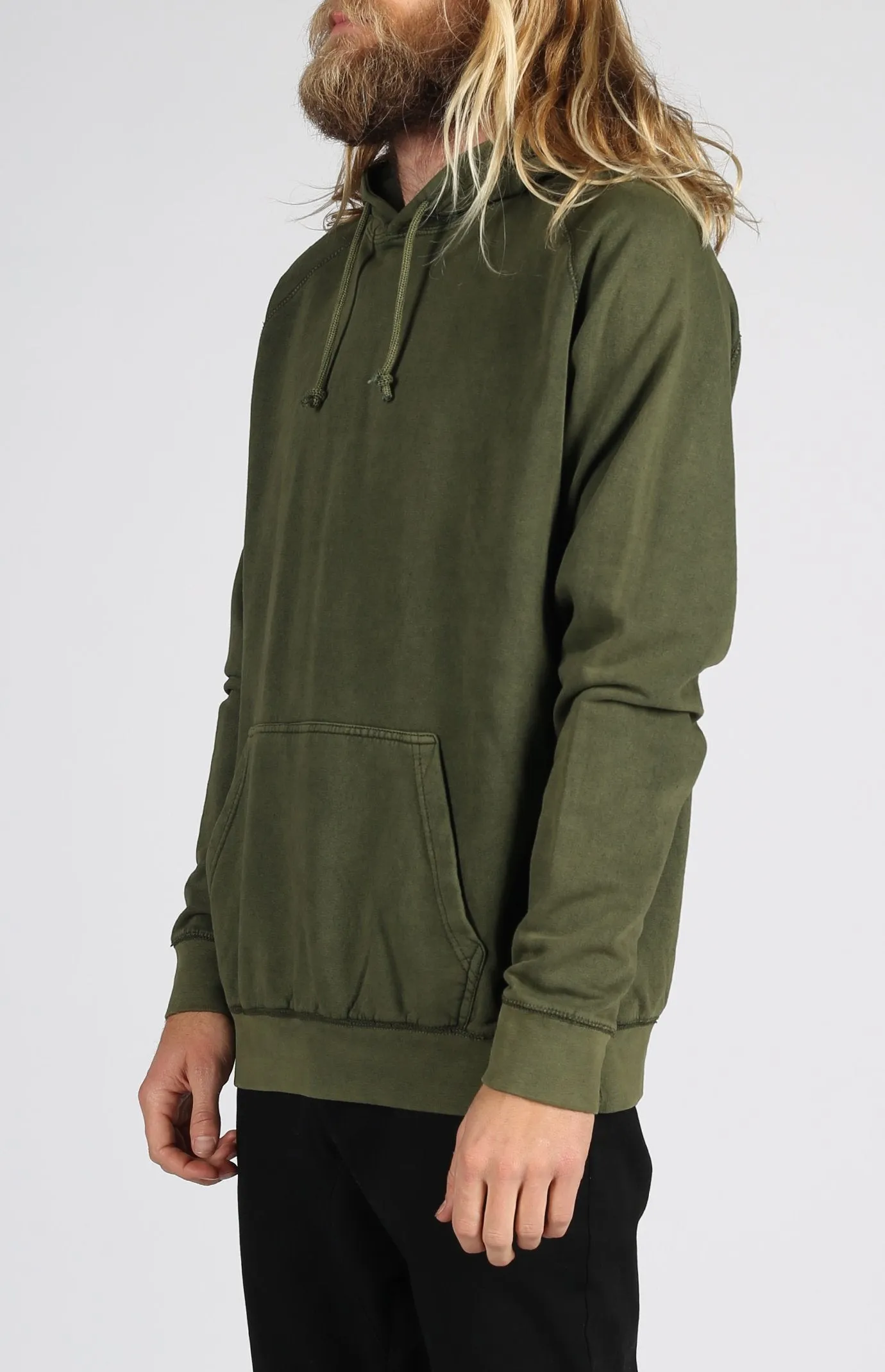 Vintage Wash Pullover Hood | Olive sold by Lira product image thumbnail 2