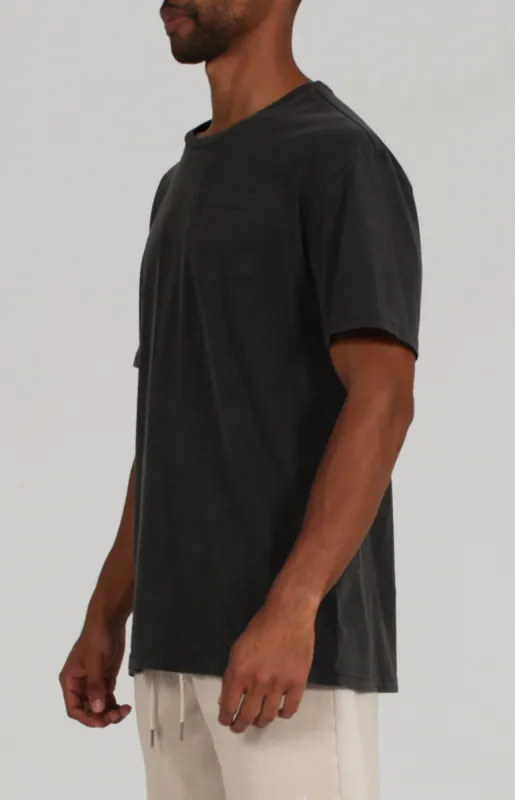 Pigment Dye SS Tee | Black made by Lira