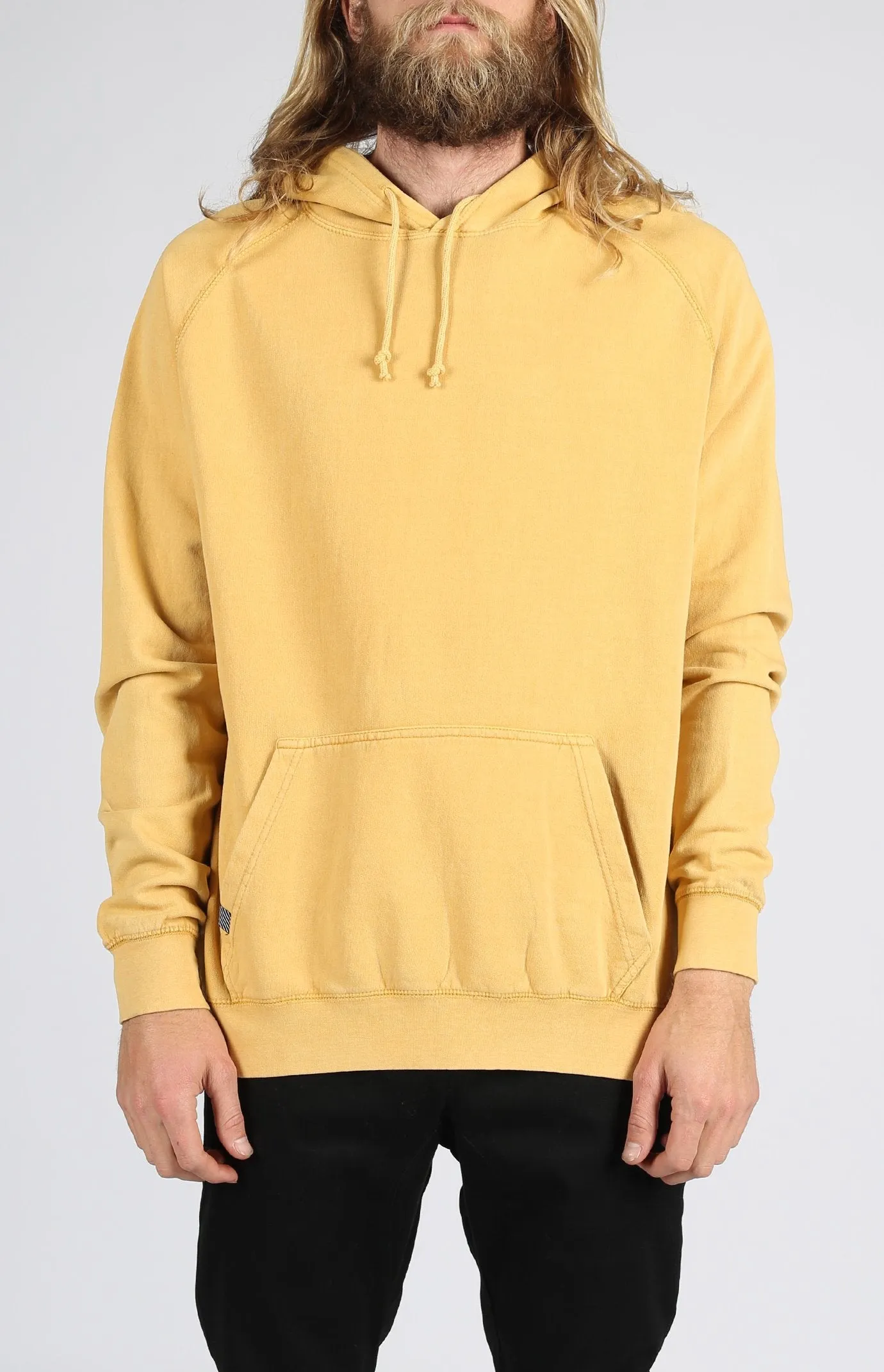 Vintage Wash Pullover Hood | Mustard sold by Lira