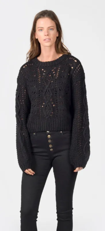 CARSON SWEATER | BLACK sold by Lira