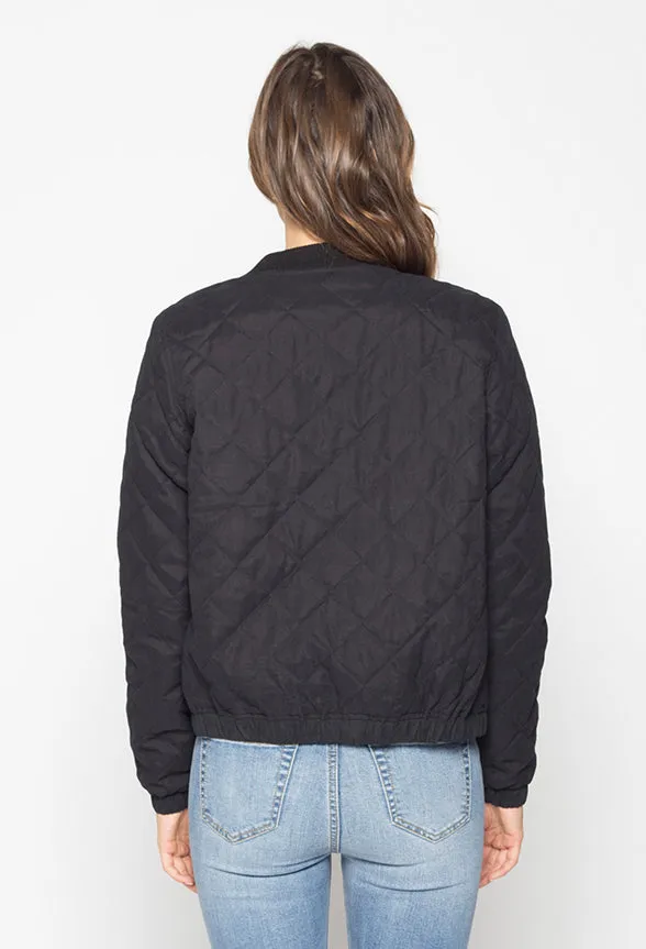 ALL ALONG BOMBER JACKET | BLACK sold by Lira product image thumbnail 2