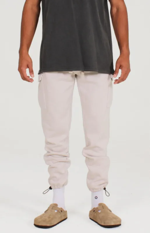 Apex Pigment Dye Cargo Pant | Stone sold by Lira