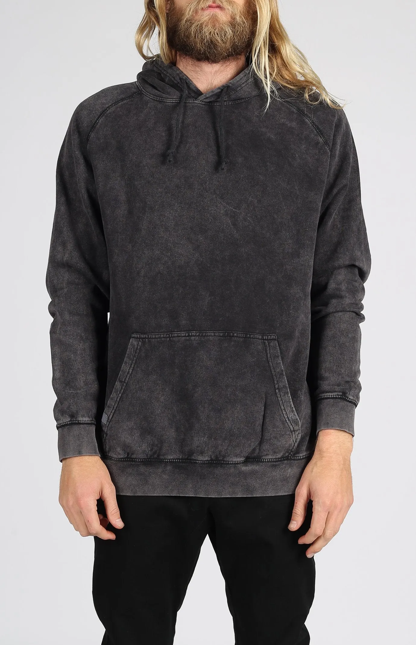 Vintage Wash Pullover Hood | Black sold by Lira