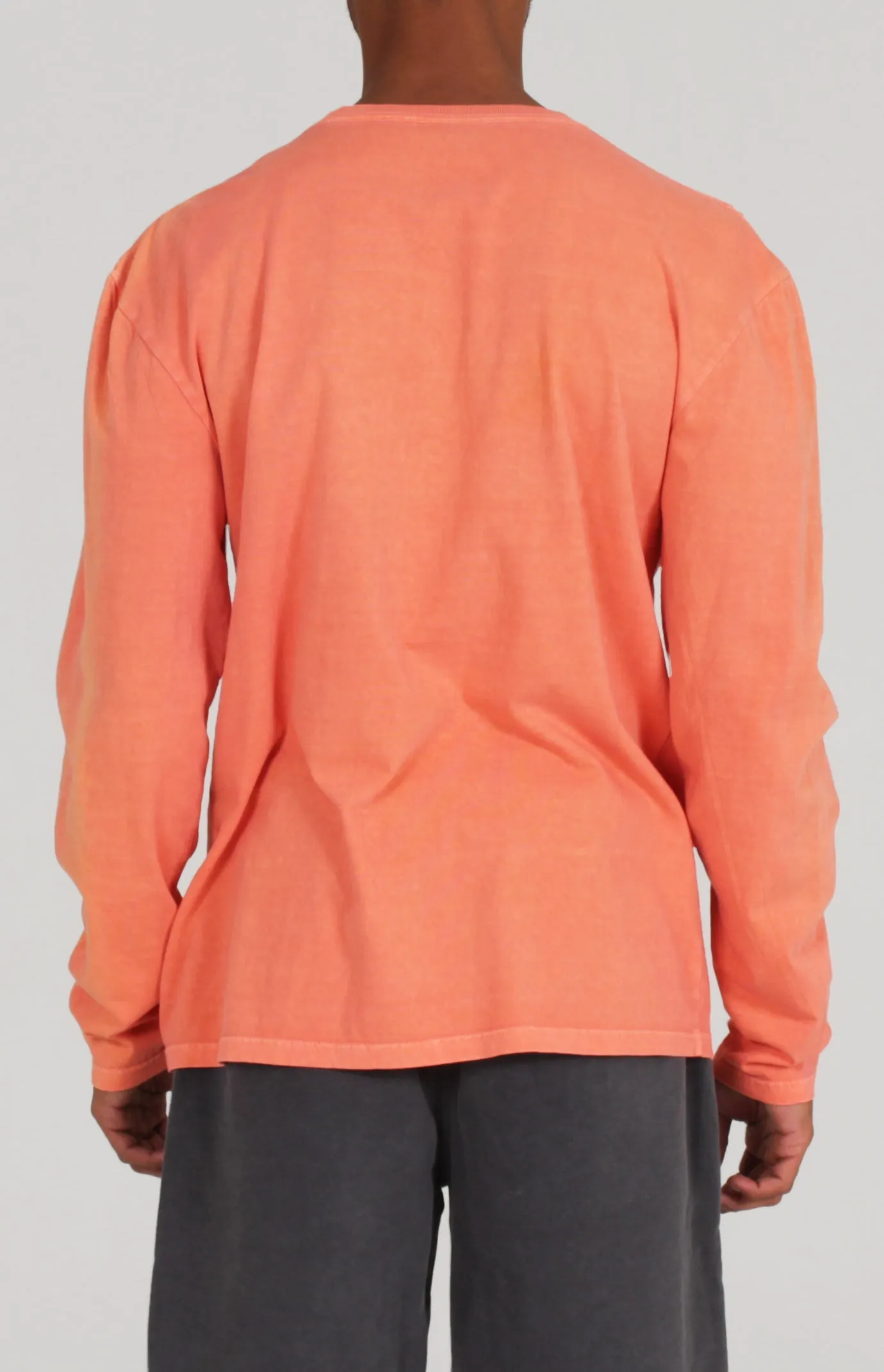 Pigment Dye Long Sleeve Tee | Coral sold by Lira product image thumbnail 3