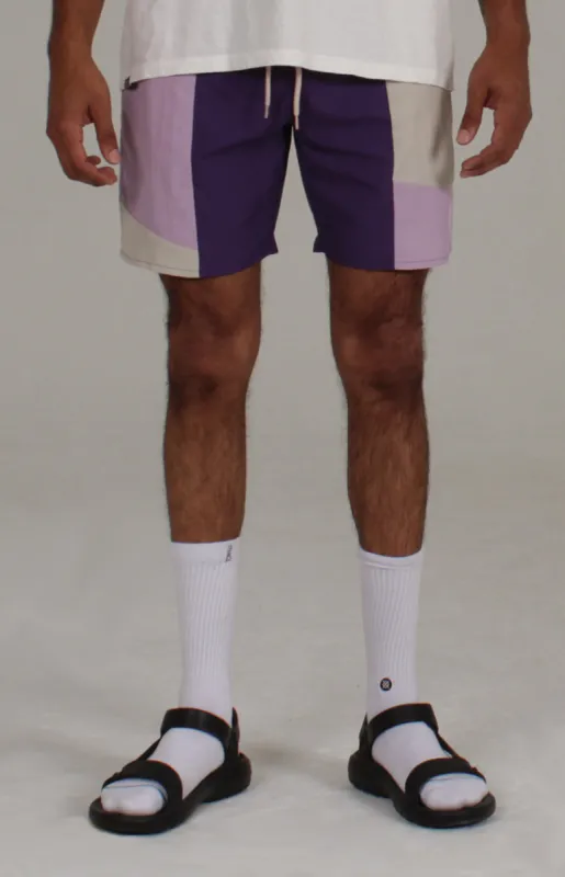 Gaston Paneled Nylon Short | Lilac sold by Lira