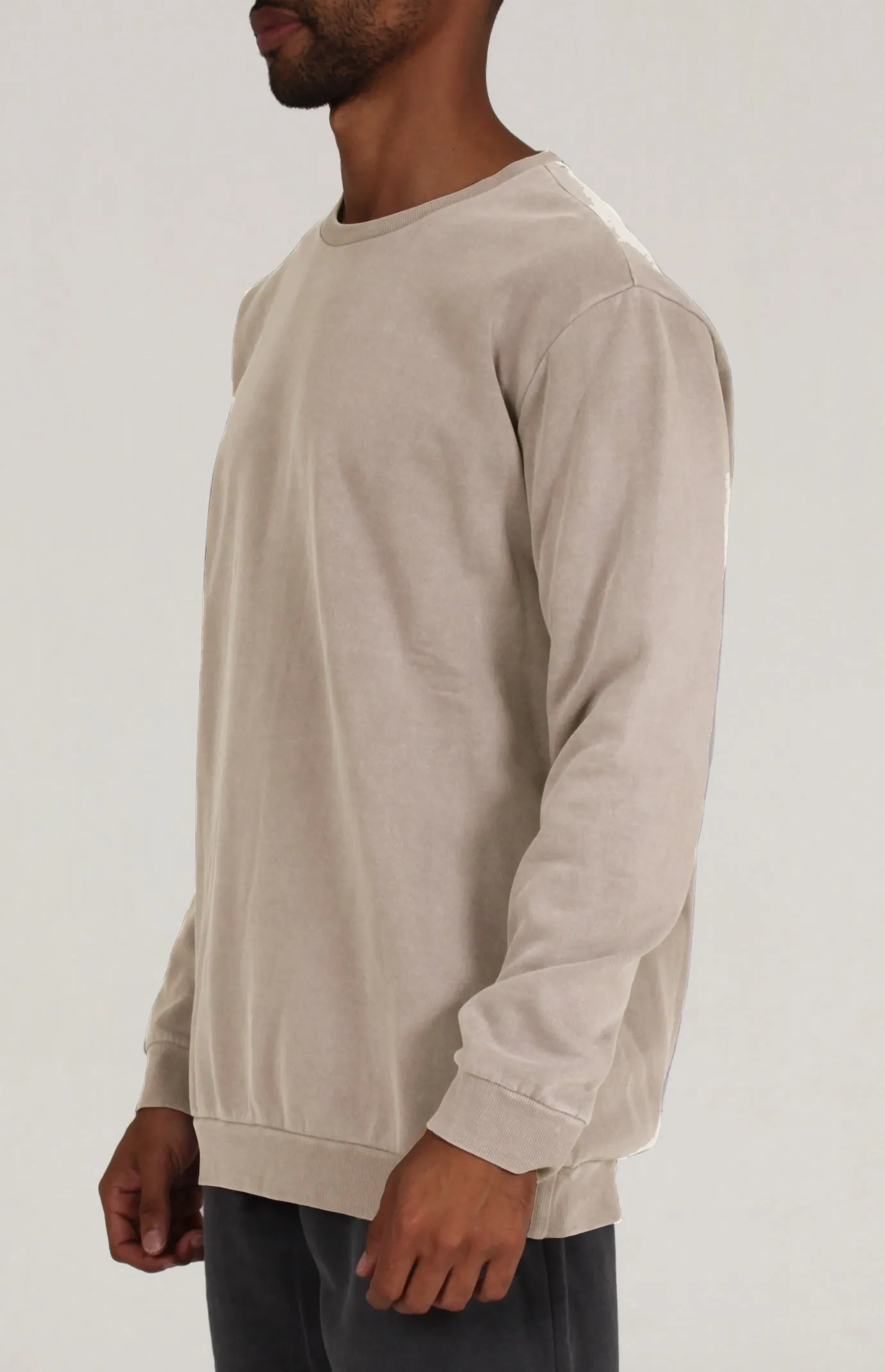 Pigment Dye Crew Fleece | Stone sold by Lira product image thumbnail 2