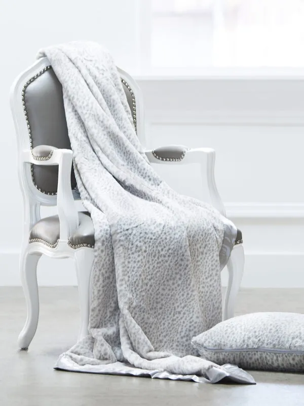 Luxe Snow Leopard Large Home Throw (59" x 88") sold by Little Giraffe product image thumbnail 2