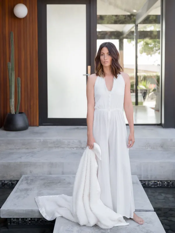 Cherish™ Luxury Soft Cream Home Throw (49" x 59") sold by Little Giraffe