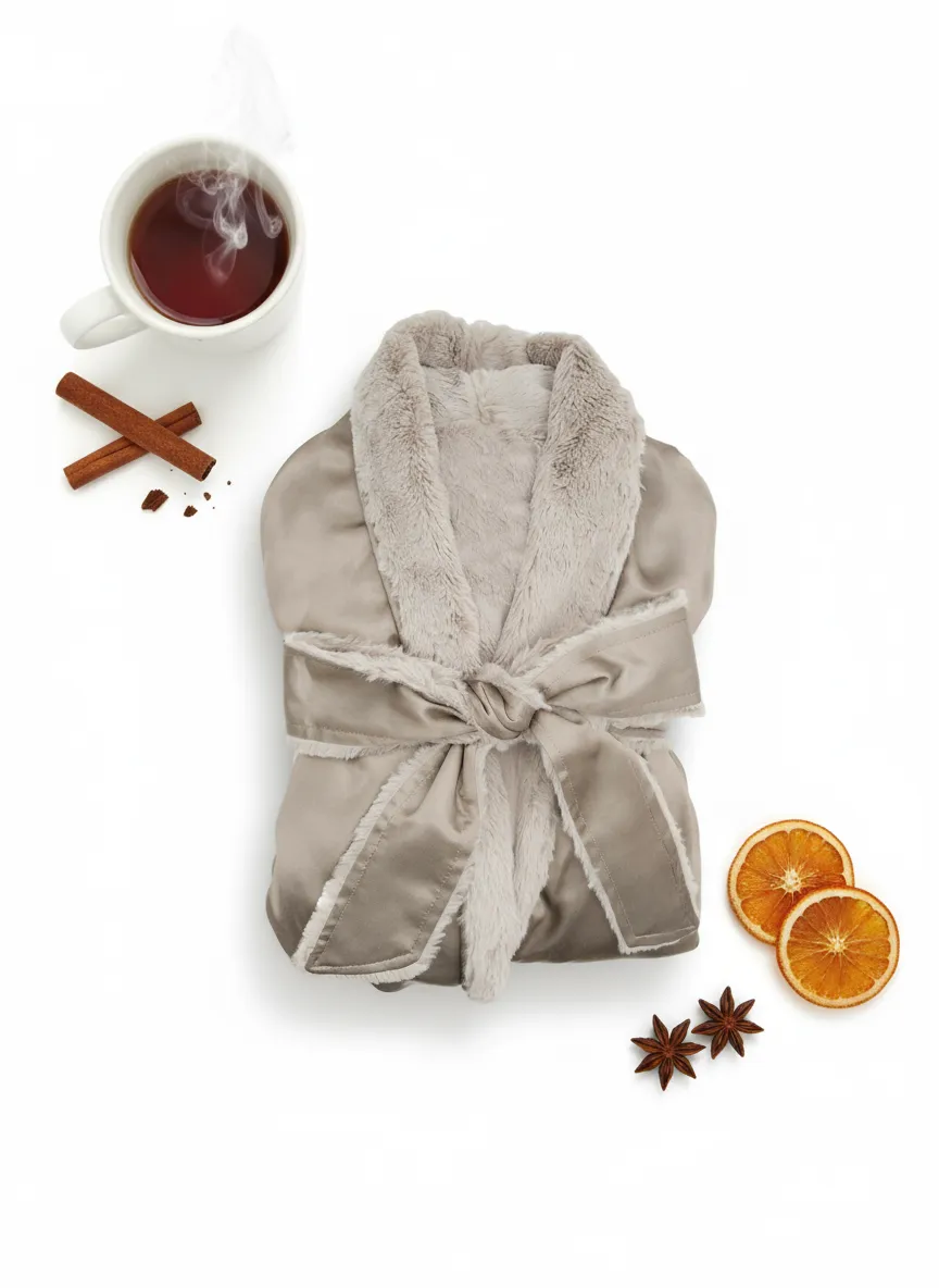 Luxe Satin Morning Frost Robe Collection sold by Little Giraffe product image thumbnail 5